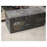 Wooden Military Storage Box 17" x 41" x 17"