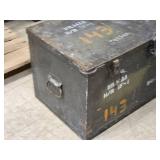 Wooden Military Storage Box 17" x 41" x 17"