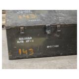 Wooden Military Storage Box 17" x 41" x 17"