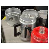 Lot of (10+) Cookwares - Pots, Pans, Coffe Pots (assorted)