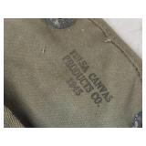 Military Storage Pouch 2-pocket 2" x 7" x 10" - Tulsa Canvas Products Co.