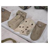 Lot of (3) Military Pouches (small) (assorted)