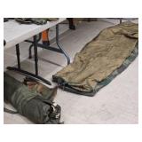 Sleeping Bag + Camp Tent with Poles
