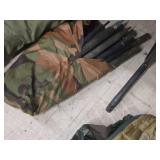 Sleeping Bag + Camp Tent with Poles