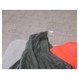 Assorted Rain Gear - Pants (Orange), Poncho (Green)