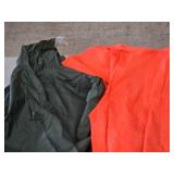 Assorted Rain Gear - Pants (Orange), Poncho (Green)