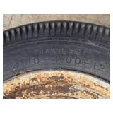 Lot of (2) 5.30/4.50-12 Trailer Tires with (2) 13" 4-Hole Rims