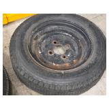 Lot of (2) 5.30/4.50-12 Trailer Tires with (2) 13" 4-Hole Rims