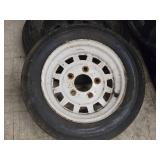 Lot of (2) 4.80-12 Trailer Tires with (2) 13" 5-Hole Rims