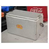 Vintage Cronco Port-o-rator logo Metal Chest Cooler
