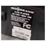Insignia 5 Disc CD Player with (2) M-Audio Studio Pro 3 Stereo Speakers NS-DA1902