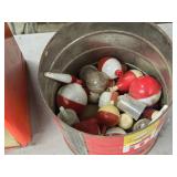 Vintage Bulk Candy Dispenser with Fishing Bobbers