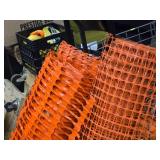 Lot of (3) Assorted Rolls of Plastic Fencing