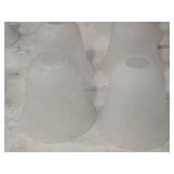 Lot of (9) Tulip Glass Lamp Shades