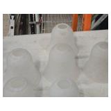 Lot of (9) Tulip Glass Lamp Shades