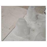 Lot of (9) Tulip Glass Lamp Shades