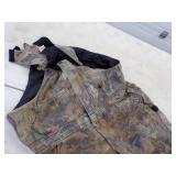 Camo Insulated Bibs Size XLS