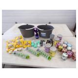 Unused Dog Treats, Candles, Tripods, LED lights and more see pics