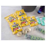 Unused Dog Treats, Candles, Tripods, LED lights and more see pics