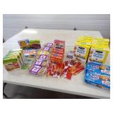 Cookies, Crackers, Beef sticks, Granola bars, recently expired product