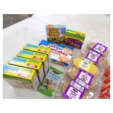 Cookies, Crackers, Beef sticks, Granola bars, recently expired product