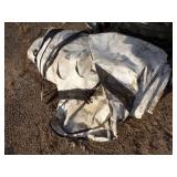Large Tarp may have holes or rips good for Woodpile Gray
