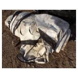 Large Tarp may have holes or rips good for Woodpile Gray