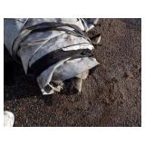 Large Tarp may have holes or rips good for Woodpile Gray