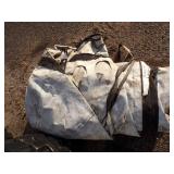 Large Tarp may have holes or rips good for Woodpile Gray