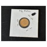 1945 Mexico Gold 2 1/2 Peso Coin 180,000 Minted