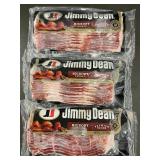 I - Lot of 3 Jimmy Dean Hickory Smoked Premium Bacon 12oz Packages