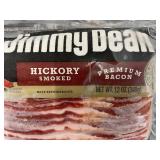 I - Lot of 3 Jimmy Dean Hickory Smoked Premium Bacon 12oz Packages