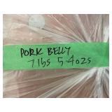Frozen Pork Belly Slab 7 lbs 5.4 oz USDA Inspected