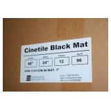 New in Box!  Cinetile Black Mat 48" x 24" x 1" Acoustical Panel Ceiling Sound Panels