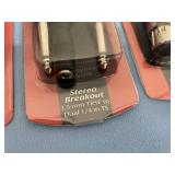 Lot of 5 New Miscellaneous Hosa Pro Audio Adapters / Adaptors - 1/4" , XLR , Stereo 3.5mm and RCA