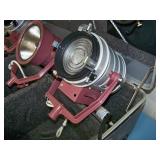 (3) Mole-Richardson Studio Lights and (1) Lowel TOTA Light with Accessories in Hard-Sided Case
