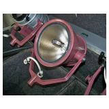 (3) Mole-Richardson Studio Lights and (1) Lowel TOTA Light with Accessories in Hard-Sided Case