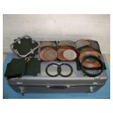 (3) Mole-Richardson Studio Lights and (1) Lowel TOTA Light with Accessories in Hard-Sided Case