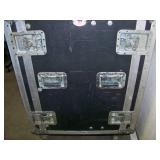 JAN-AL, Hard-Sided Travel Case with Rack Rails on Casters