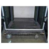 JAN-AL, Hard-Sided Travel Case with Rack Rails on Casters