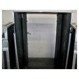 JAN-AL, Hard-Sided Travel Case with Rack Rails on Casters