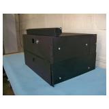 (2) 2RU Drawers for AV Rack and (1) 1RU Dust Guard