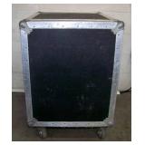 JAN-AL, Hard-Sided Travel Case with Rack Rails on Casters