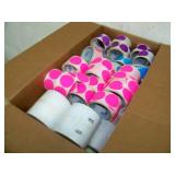 Colored Circle Stickers and Printer Labels