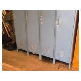 Metal Locker Cabinet 4-door 60" x 18" x 78"