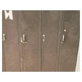 Metal Locker Cabinet 3-door 36" x 18" x 78"