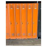 Metal Locker Cabinet 6-door 60" x 18" x 78"