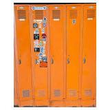 Metal Locker Cabinet 6-door 60" x 18" x 78"