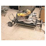 DeWalt® 12" Double Bevel Sliding Compound Miter Saw DW718 with Delta Universal Miter Saw Utility Vehicle / Stand