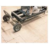 DeWalt® 12" Double Bevel Sliding Compound Miter Saw DW718 with Delta Universal Miter Saw Utility Vehicle / Stand
